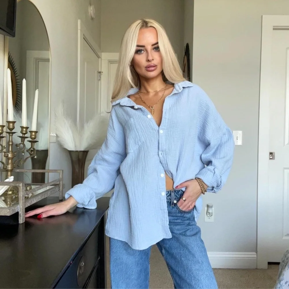 Textured button down - Picture 3 of 3
